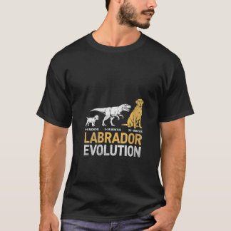 T-shirt Col Labrador Évolution Lab Chien Retriever Col en