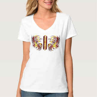 T-shirt col V pour femmes Grimma