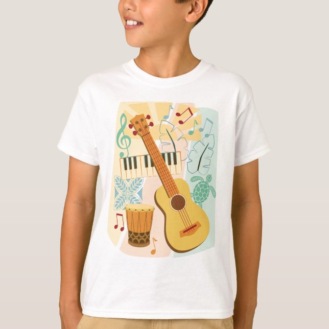 T-shirt Colage d'Ukulele (Devant)