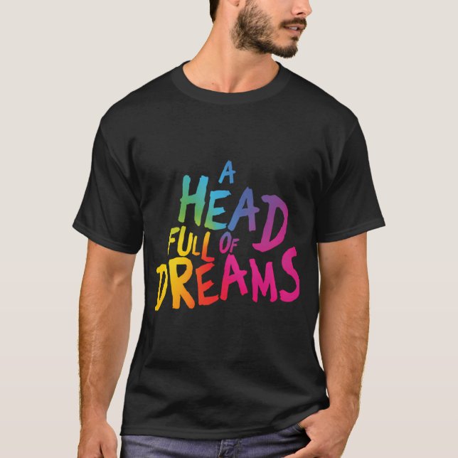 T-shirt Coldplay Coloré (Devant)