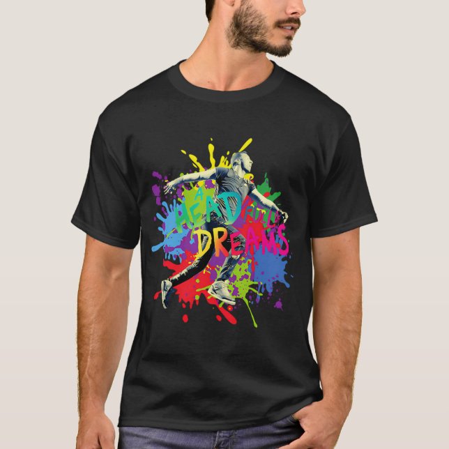 T-shirt Coldplay Splash Coloré (Devant)