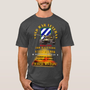 T-shirt ColdVet 3e Bn 63e Armor 3e Inf Div Augsberg FRG