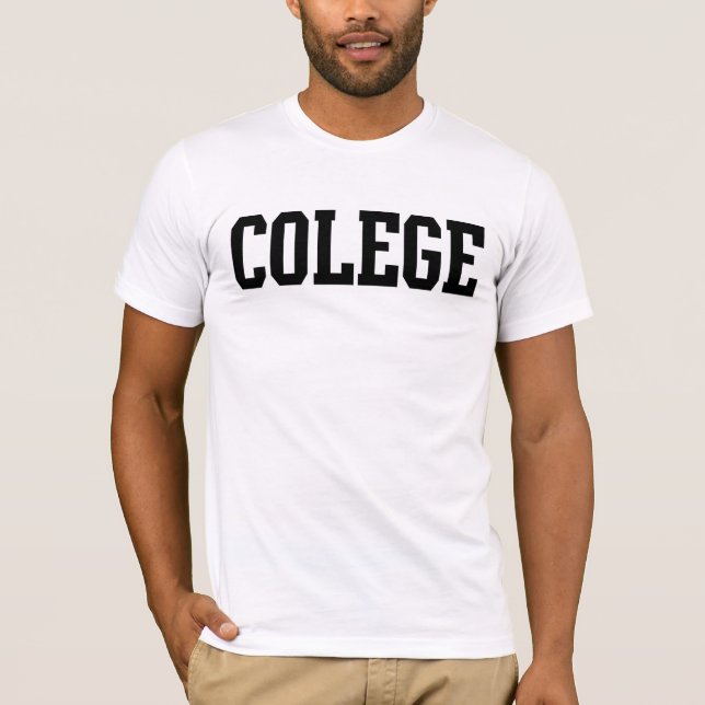 T-shirt Colege a mal épelé l'université (Devant)