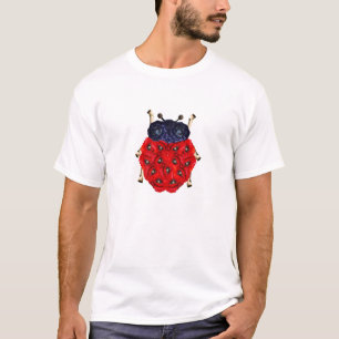 T-shirt Coléoptère Fleur de Coquelicot Graphique