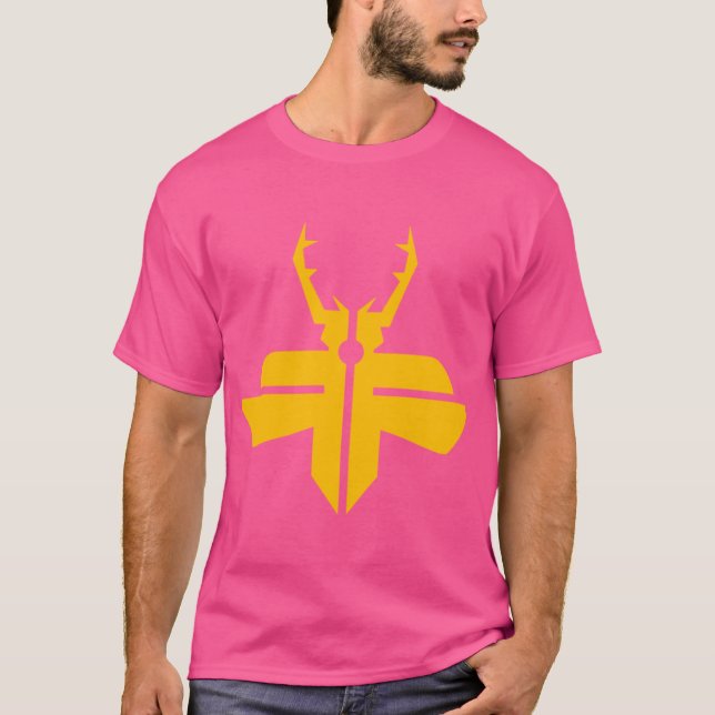 T-shirt Coléoptère papillon fantôme jaune (Devant)