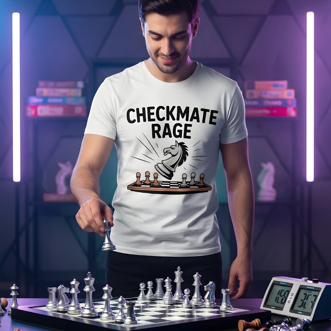 T-shirt Colère Échec et Mat – Conception de bataille d'éch (Créateur téléchargé)