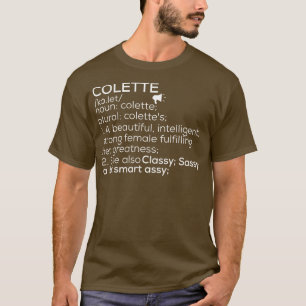 T-shirt Colette Nom Colette Définition Colette Femme Nam