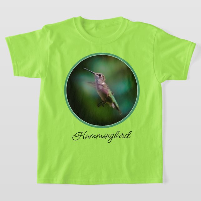 T-shirt Colibri à gorge rubis - Photo originale (Poser)