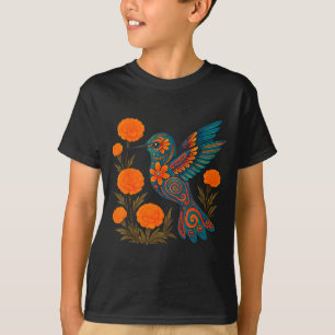 T-shirt Colibri Alebrije Fleur Art Populaire Mexicain Oise