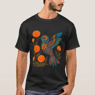 T-shirt Colibri Alebrije Fleur Art Populaire Mexicain Oise