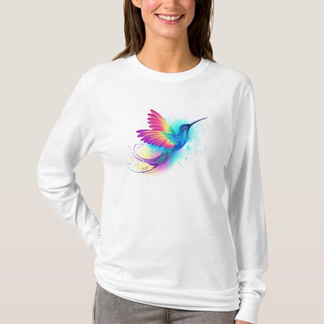 T-shirt Colibri arc-en-ciel exotique (Devant)