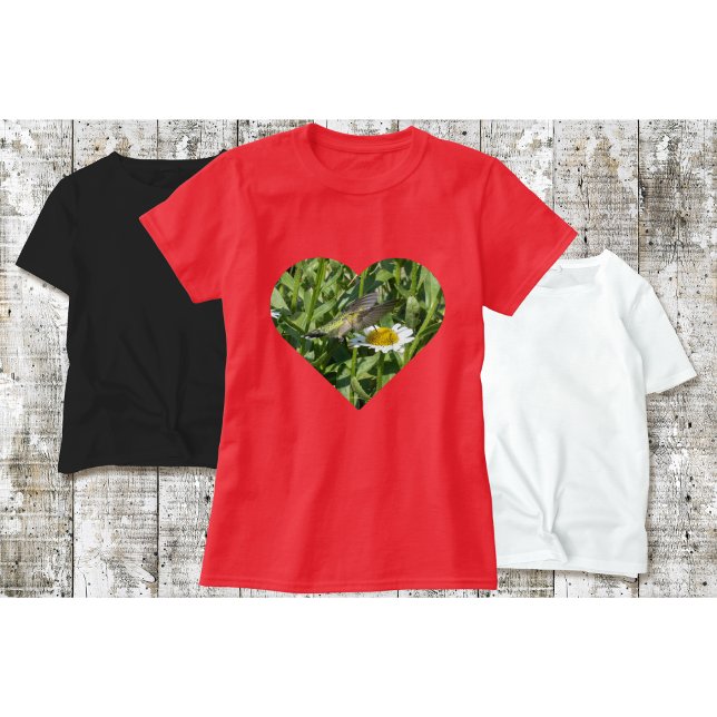 T-Shirt Colibri avec une Marguerite (Créateur téléchargé)