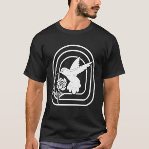 T-shirt Colibri d'été avec fleurs Colibri propriétaire d'o