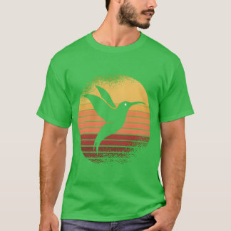 T-shirt Colibri du coucher du soleil Colibri Colibri Oisea