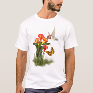 T-shirt Colibri et lis