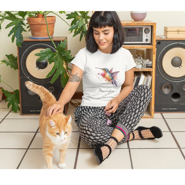 T-shirt Colibri exotique coloré personnalisable (Créateur téléchargé)