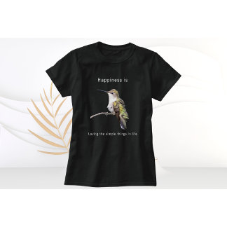 T-shirt colibri Le bonheur est