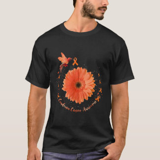 T-shirt Colibri Orange Tournesol Leucémie Cancer Aware