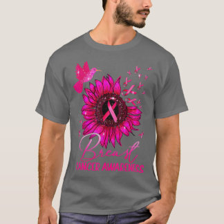 T-shirt Colibri Pink Sunflower Sensibilisation au cancer d