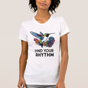 T-shirt colibri rythmé