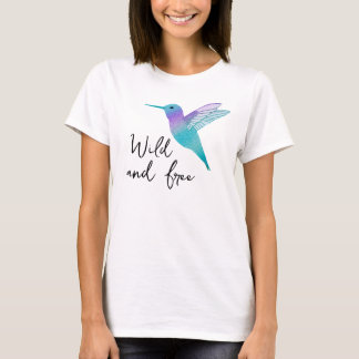 T-shirt colibri sauvage et libre
