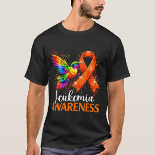 T-shirt Colibri sensibilisation à la leucémie coloré 