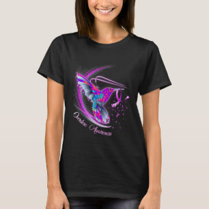T-shirt Colibri tenant un surdosage du ruban pourpre