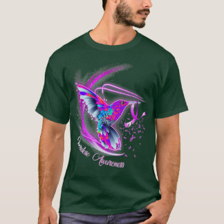 T-shirt Colibri tenant un surdosage du ruban pourpre