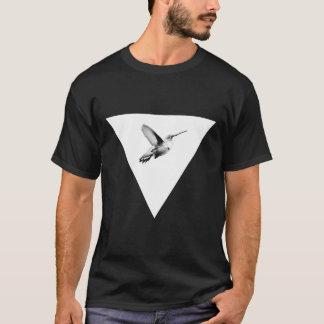 T-shirt Colibri triangle Oiseau Animaux Lignes géométrique