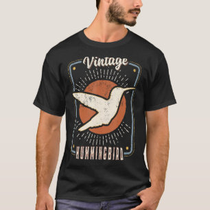 T-shirt Colibri Vintage Retro classique amour animal 1