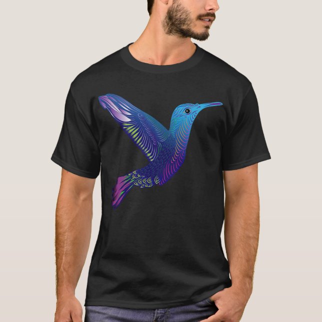 T-shirt Colibri Visionnaire Psychedelic Rainbow Trippy (Devant)