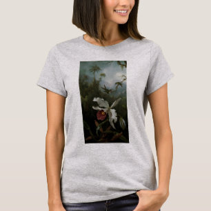 T-shirt Colibris et Orchidée blanche de Martin J. Heade
