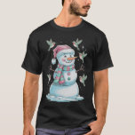 T-shirt Colibris Et Snowman Pour Amoureux des animaux<br><div class="desc">Colibris Et Snowman Pour Amoureux des animaux</div>
