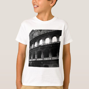 T-shirt Colisée noire blanche Empire romain
