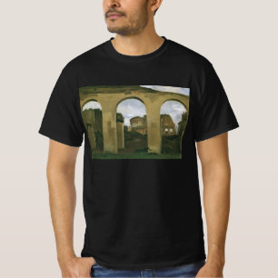 T-shirt Colisée vu à travers les arcades à Rome, Italie