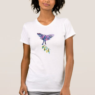 T-shirt Collage art insect art BUTTERFLY XMAS LIGHTS