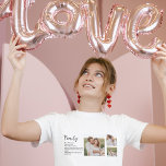 T-shirt Collage Couple Photo & Romantic Family Cadeau<br><div class="desc">Collage Couple Photo & Romantic Family Cadeau</div>