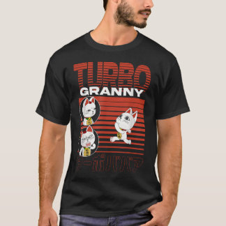 T-shirt Collage de chat grand-mère turbo courant Dan Da Da