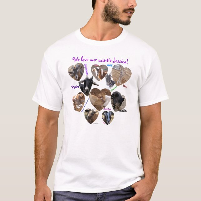 T-shirt collage de créature (Devant)