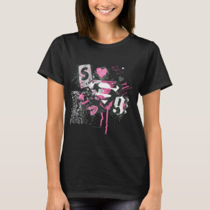 T-shirt Collage de flaques et de griffonnages de Supergirl