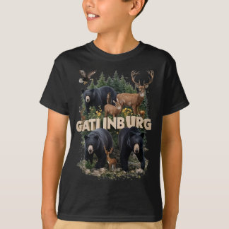 T-shirt Collage de la faune de Gatlinburg