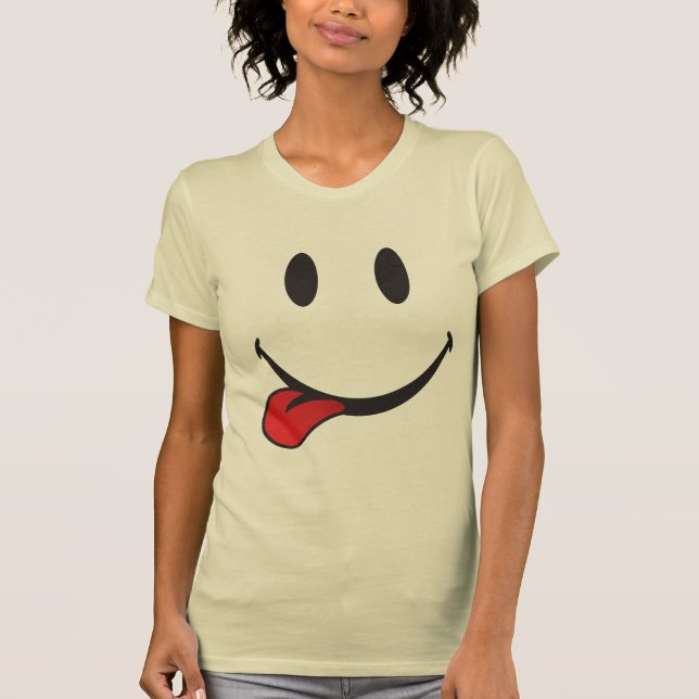 T-shirt Collage de l'emoji de langue (Devant)