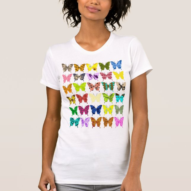T-shirt Collage de papillon (Devant)