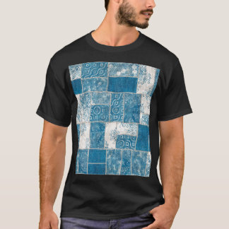 T-shirt Collage de patchwork : Mélange de Motif de surface