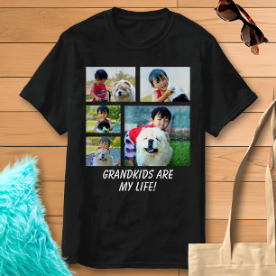 T-shirt Collage de photos couleur et montage photo cadeau