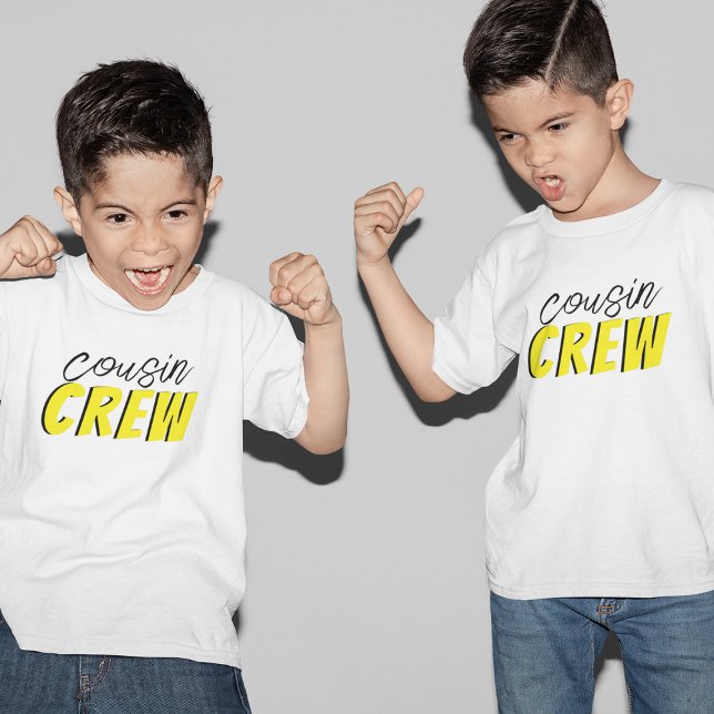 T-shirt Collage de photos Cousin Crew (Créateur téléchargé)