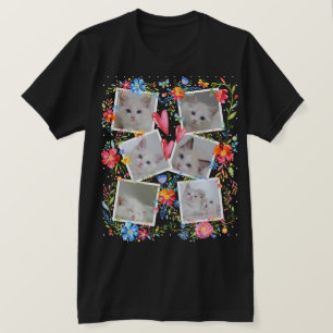 T-shirt Collage de photos Creative Adorable Kitty Love
