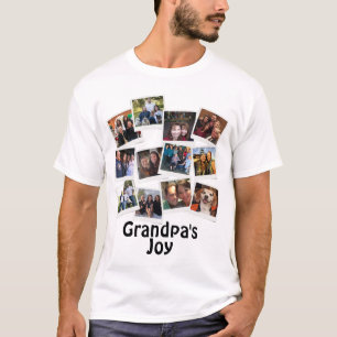 T-shirt Collage de photos de grand-père