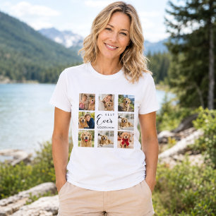 T-shirt Collage de photos de maman Retriever doré