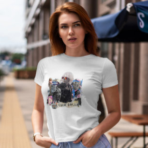 T-shirt Collage de punk féministe